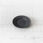 村上直子|黒錆 小菊プレート(小)