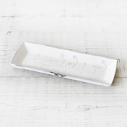 村上直子|蓮柄 長いお皿