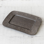 村上直子|鉄sabi アンティークな四角プレート